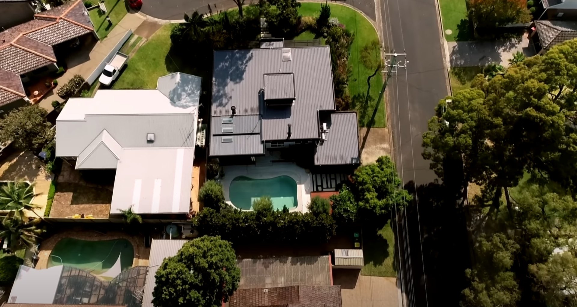 Efficient water management in landscaping with pool and proper irrigation zones